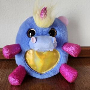 Zuru rainbowcorn fairycorn hippopotamus purple plush stuffed toy animal